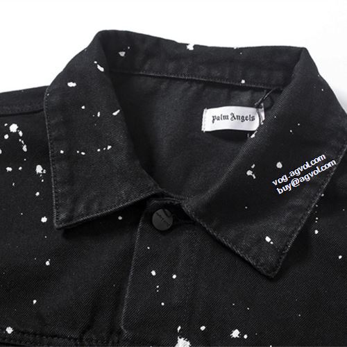海外セレブ愛用 2021秋冬 パーム・エンジェルス Palm Angels ジャケット ブルゾン 立体的な衿元 パーム エンジェルス スーパーコピー スナップ止め仕様 高級感漂わせる